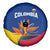 Colombia Heliconia Flower Spare Tire Cover with Flag Colors and Blue Cultural Pattern Design - Wonder Print Shop