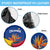 Colombia Heliconia Flower Spare Tire Cover with Flag Colors and Blue Cultural Pattern Design - Wonder Print Shop
