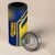 Colombia Flag Colors 4 in 1 Can Cooler Tumbler with National Crest and Libertad y Orden Motto Design - Wonder Print Shop