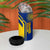 Colombia Flag Colors 4 in 1 Can Cooler Tumbler with National Crest and Libertad y Orden Motto Design - Wonder Print Shop