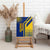 Colombia Flag Colors Canvas Wall Art with National Crest and Libertad y Orden Motto Design - Wonder Print Shop