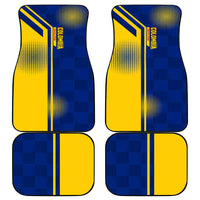 Colombia Flag Colors Car Mats with National Crest and Libertad y Orden Motto Design - Wonder Print Shop