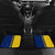Colombia Flag Colors Car Mats with National Crest and Libertad y Orden Motto Design - Wonder Print Shop