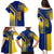 Colombia Flag Colors Family Matching Puletasi and Hawaiian Shirt with National Crest and Libertad y Orden Motto Design - Wonder Print Shop