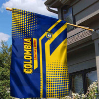 Colombia Flag Colors Garden Flag with National Crest and Libertad y Orden Motto Design - Wonder Print Shop