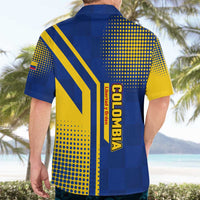 Colombia Flag Colors Hawaiian Shirt with National Crest and Libertad y Orden Motto Design - Wonder Print Shop