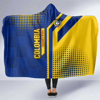 Colombia Flag Colors Hooded Blanket with National Crest and Libertad y Orden Motto Design - Wonder Print Shop