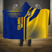 Colombia Flag Colors Hooded Blanket with National Crest and Libertad y Orden Motto Design - Wonder Print Shop