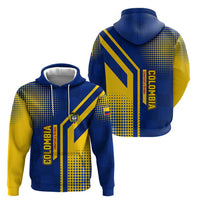 Colombia Flag Colors Hoodie with National Crest and Libertad y Orden Motto Design - Wonder Print Shop