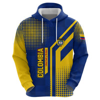 Colombia Flag Colors Hoodie with National Crest and Libertad y Orden Motto Design - Wonder Print Shop