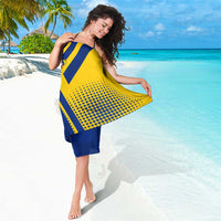 Colombia Flag Colors Sarong with National Crest and Libertad y Orden Motto Design - Wonder Print Shop