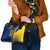 Colombia Flag Colors Shoulder Handbag with National Crest and Libertad y Orden Motto Design - Wonder Print Shop