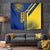 Colombia Flag Colors Tapestry with National Crest and Libertad y Orden Motto Design - Wonder Print Shop