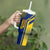 Colombia Flag Colors Tumbler With Handle with National Crest and Libertad y Orden Motto Design - Wonder Print Shop