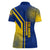 Colombia Flag Colors Women Polo Shirt with National Crest and Libertad y Orden Motto Design - Wonder Print Shop