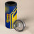 Colombia Yellow Flower Pattern 4 in 1 Can Cooler Tumbler with Flag Colors and Floree de Libertad Design - Wonder Print Shop