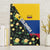 Colombia Yellow Flower Pattern Canvas Wall Art with Flag Colors and Floree de Libertad Design - Wonder Print Shop