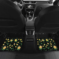 Colombia Yellow Flower Pattern Car Mats with Flag Colors and Floree de Libertad Design - Wonder Print Shop