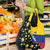 Colombia Yellow Flower Pattern Grocery Bag with Flag Colors and Floree de Libertad Design - Wonder Print Shop
