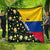 Colombia Yellow Flower Pattern Quilt with Flag Colors and Floree de Libertad Design - Wonder Print Shop