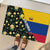 Colombia Yellow Flower Pattern Rubber Doormat with Flag Colors and Floree de Libertad Design - Wonder Print Shop