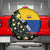 Colombia Yellow Flower Pattern Spare Tire Cover with Flag Colors and Floree de Libertad Design - Wonder Print Shop