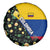Colombia Yellow Flower Pattern Spare Tire Cover with Flag Colors and Floree de Libertad Design - Wonder Print Shop