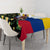 Colombia Yellow Flower Pattern Tablecloth with Flag Colors and Floree de Libertad Design - Wonder Print Shop