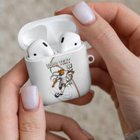 Personalized Iran Football Cheetah AirPods Case Team Melli Persian Soccer Graphic Art
