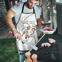 Personalized Iran Football Cheetah Apron Team Melli Persian Soccer Graphic Art