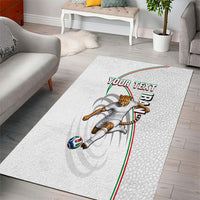 Personalized Iran Football Cheetah Area Rug Team Melli Persian Soccer Graphic Art