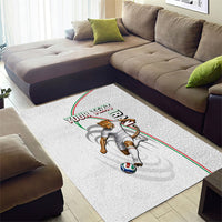 Personalized Iran Football Cheetah Area Rug Team Melli Persian Soccer Graphic Art