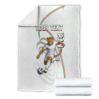 Personalized Iran Football Cheetah Blanket Team Melli Persian Soccer Graphic Art