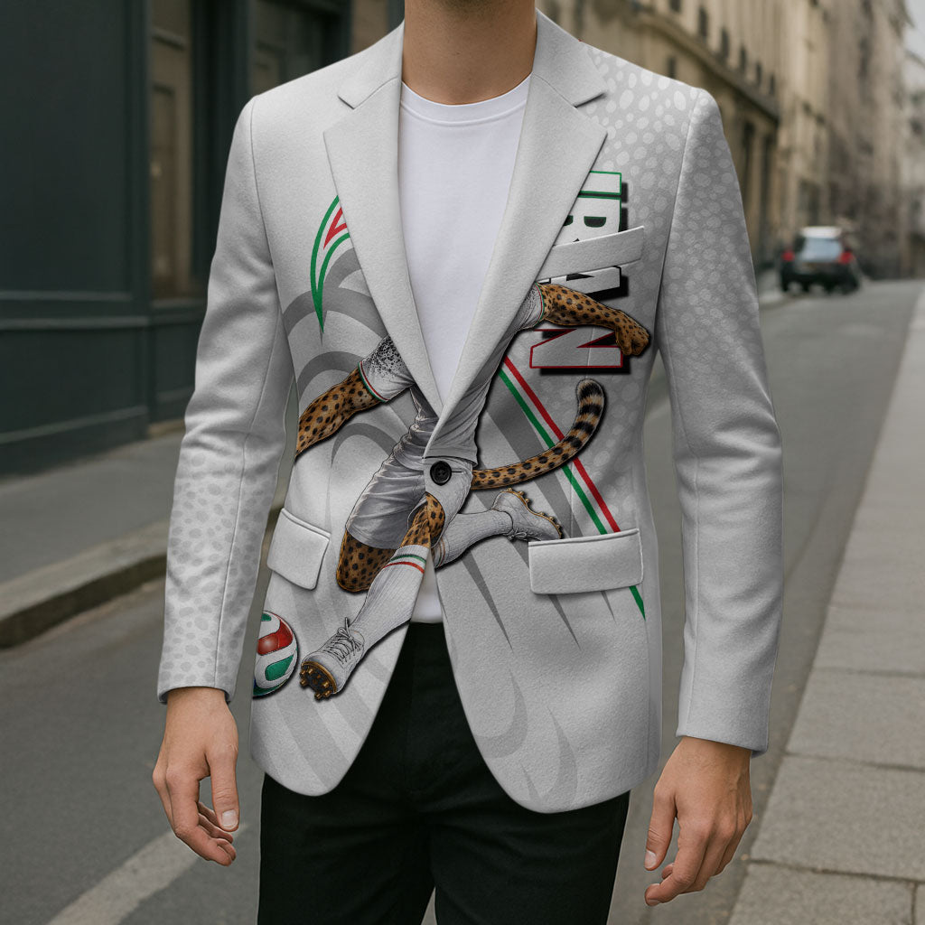 Personalized Iran Football Cheetah Blazer Team Melli Persian Soccer Graphic Art