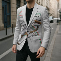 Personalized Iran Football Cheetah Blazer Team Melli Persian Soccer Graphic Art