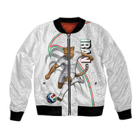 Personalized Iran Football Cheetah Bomber Jacket Team Melli Persian Soccer Graphic Art
