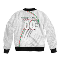 Personalized Iran Football Cheetah Bomber Jacket Team Melli Persian Soccer Graphic Art