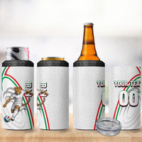 Personalized Iran Football Cheetah 4 in 1 Can Cooler Tumbler Team Melli Persian Soccer Graphic Art