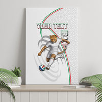 Personalized Iran Football Cheetah Canvas Wall Art Team Melli Persian Soccer Graphic Art