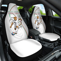Personalized Iran Football Cheetah Car Seat Cover Team Melli Persian Soccer Graphic Art