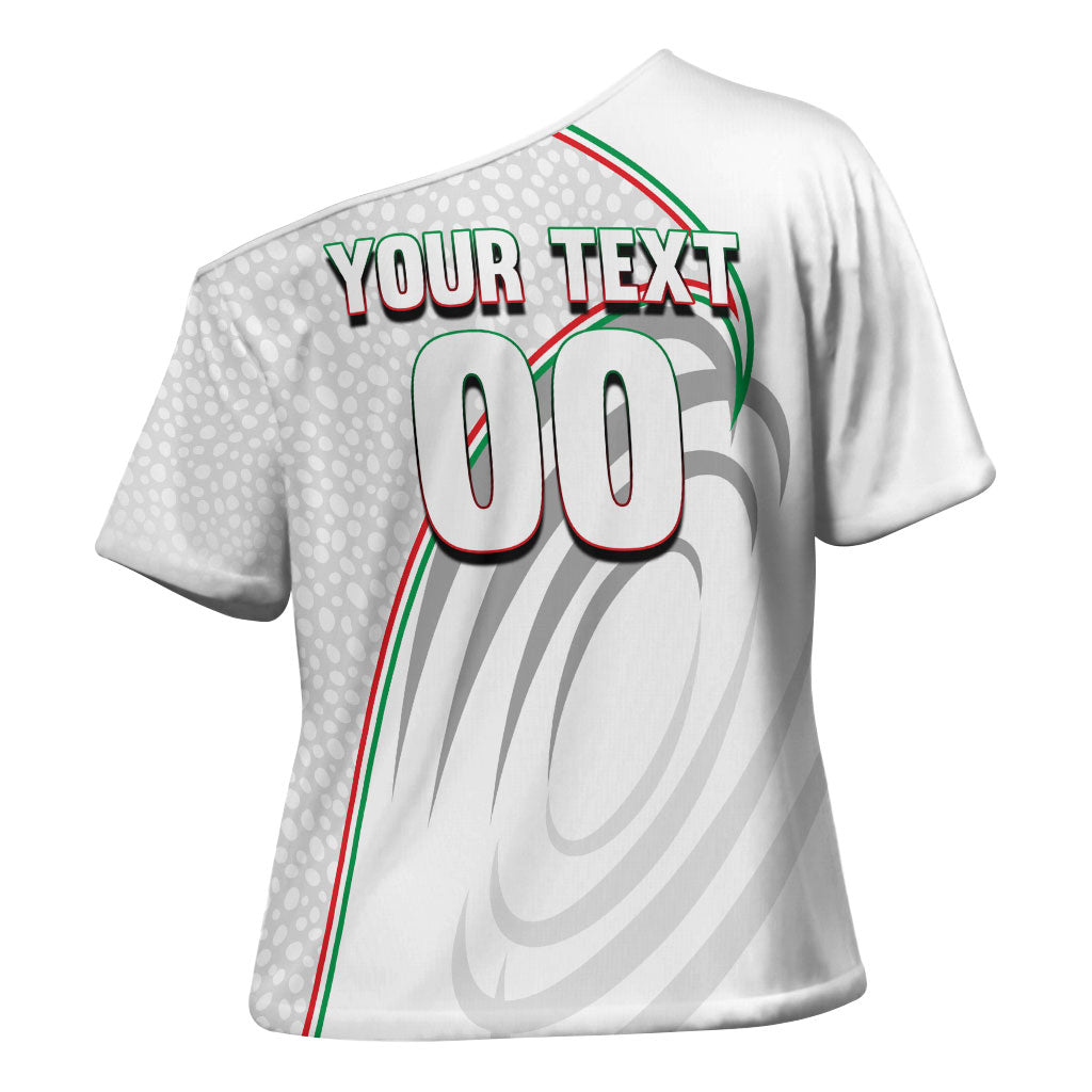 Personalized Iran Football Cheetah Cross Shoulder Shirt Team Melli Persian Soccer Graphic Art