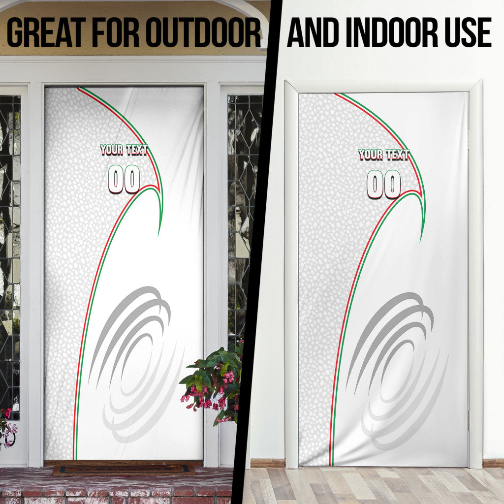 Personalized Iran Football Cheetah Door Cover Team Melli Persian Soccer Graphic Art