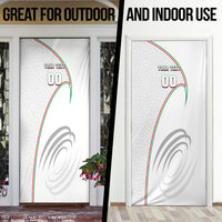 Personalized Iran Football Cheetah Door Cover Team Melli Persian Soccer Graphic Art