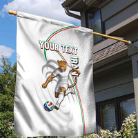 Personalized Iran Football Cheetah Garden Flag Team Melli Persian Soccer Graphic Art