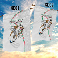 Personalized Iran Football Cheetah Garden Flag Team Melli Persian Soccer Graphic Art