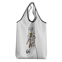 Personalized Iran Football Cheetah Grocery Bag Team Melli Persian Soccer Graphic Art