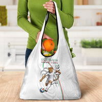 Personalized Iran Football Cheetah Grocery Bag Team Melli Persian Soccer Graphic Art