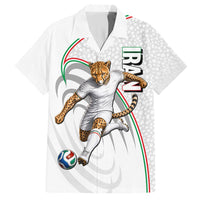 Personalized Iran Football Cheetah Hawaiian Shirt Team Melli Persian Soccer Graphic Art