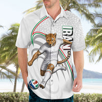 Personalized Iran Football Cheetah Hawaiian Shirt Team Melli Persian Soccer Graphic Art
