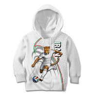 Personalized Iran Football Cheetah Kid Hoodie Team Melli Persian Soccer Graphic Art